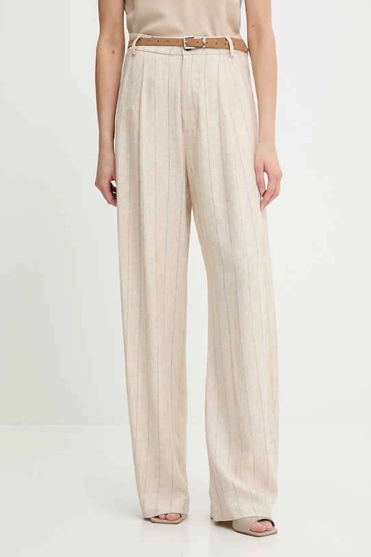 Брюки с добавлением льна Answear.Lab, бежевый
Брюки с добавлением льна Answear.Lab, бежевый