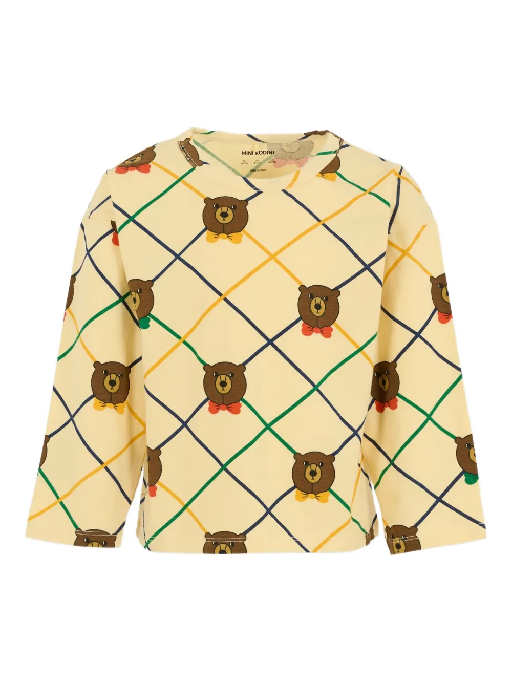 Длинный рукав, футболка с принтом медведя и ромбовидным узором Mini Rodini, нейтральный
Длинный рукав, футболка с принтом медведя и ромбовидным узором Mini Rodini, нейтральный