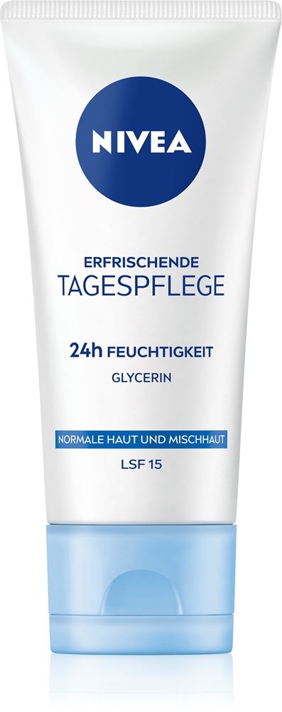 Освежающий дневной увлажняющий крем SPF 15 Nivea, 50 мл
Освежающий дневной увлажняющий крем SPF 15 Nivea, 50 мл