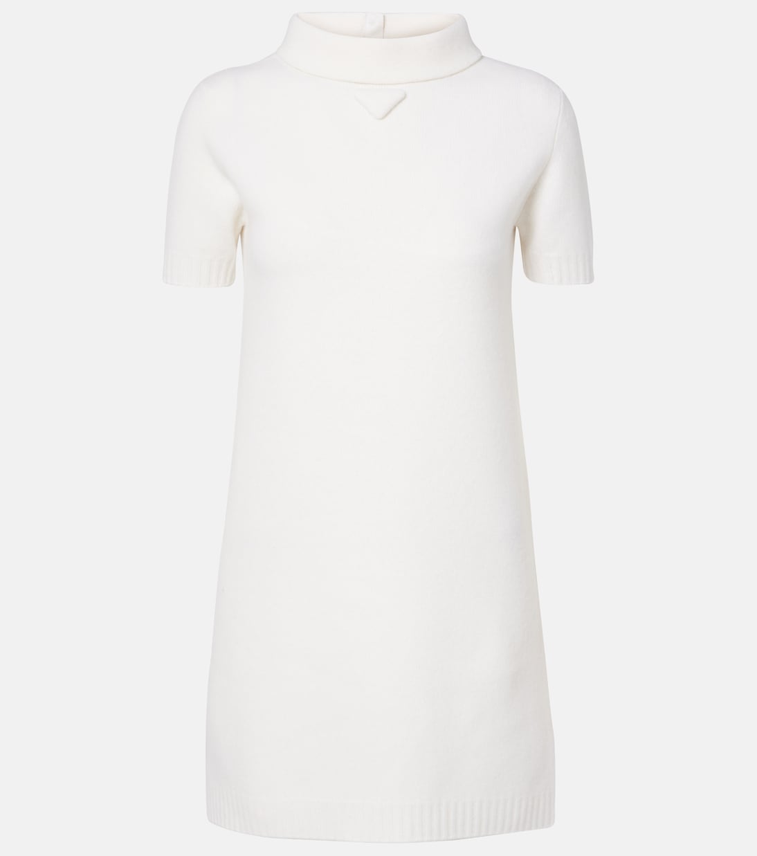 Мини-платье из натуральной шерсти с логотипом Prada, Bianco
Мини-платье из натуральной шерсти с логотипом Prada, Bianco