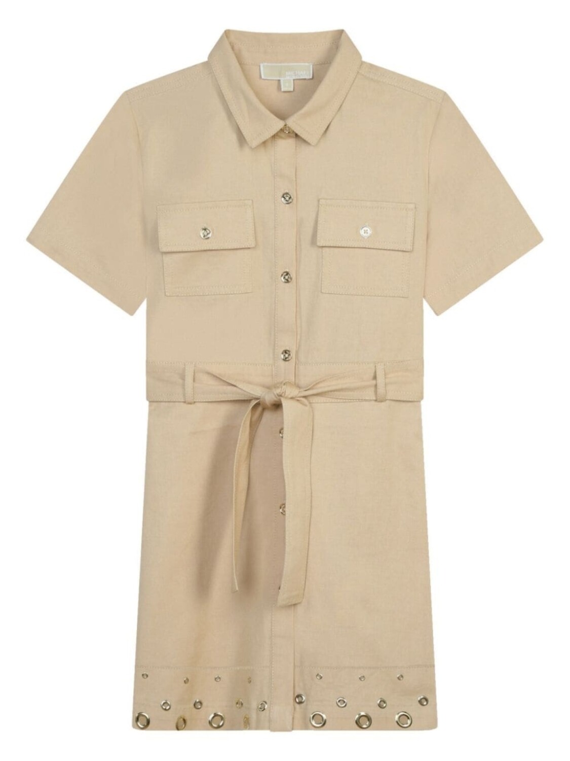 Michael Kors Kids платье с люверсами и поясом, нейтральный цвет
Michael Kors Kids платье с люверсами и поясом, нейтральный цвет