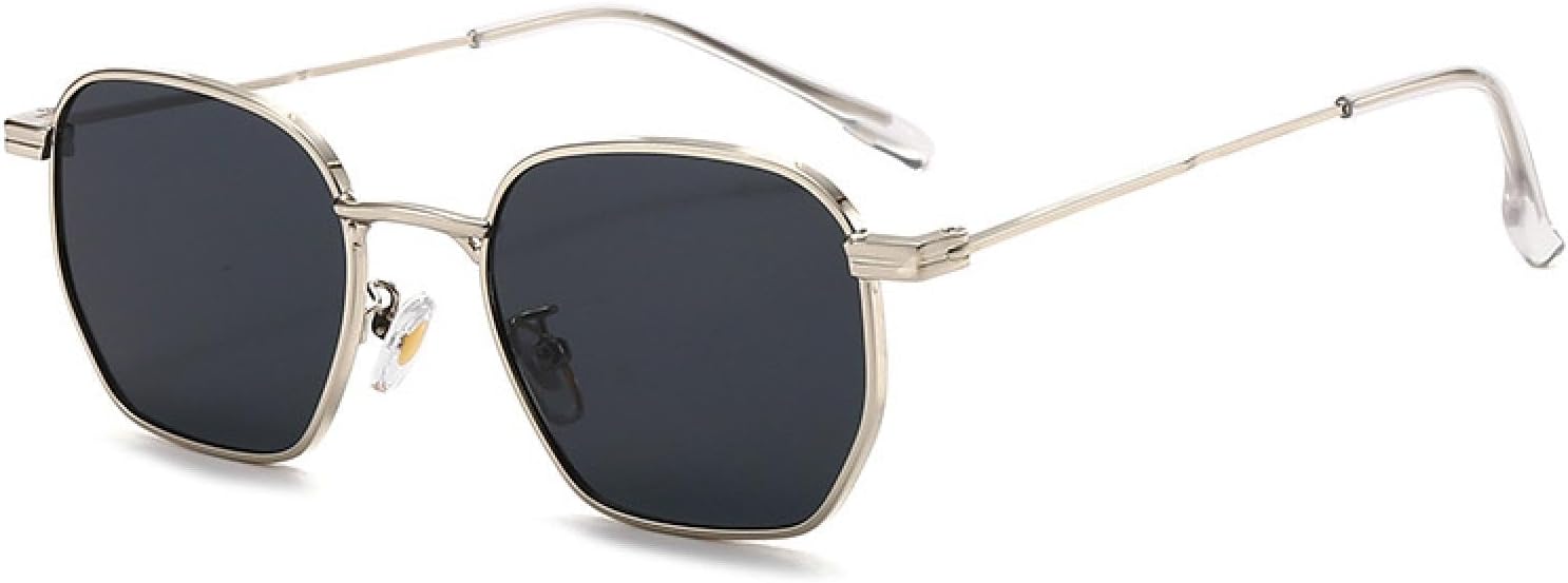 Модные женские солнцезащитные очки в стиле ретро с прозрачными линзами и металлической оправой, мужские в стиле панк с защитой от УФ-излучения UV400 TVTBBVV, Silver Grey
Модные женские солнцезащитные очки в стиле ретро с прозрачными линзами и металлической оправой, мужские в стиле панк с защитой от УФ-излучения UV400 TVTBBVV, Silver Grey