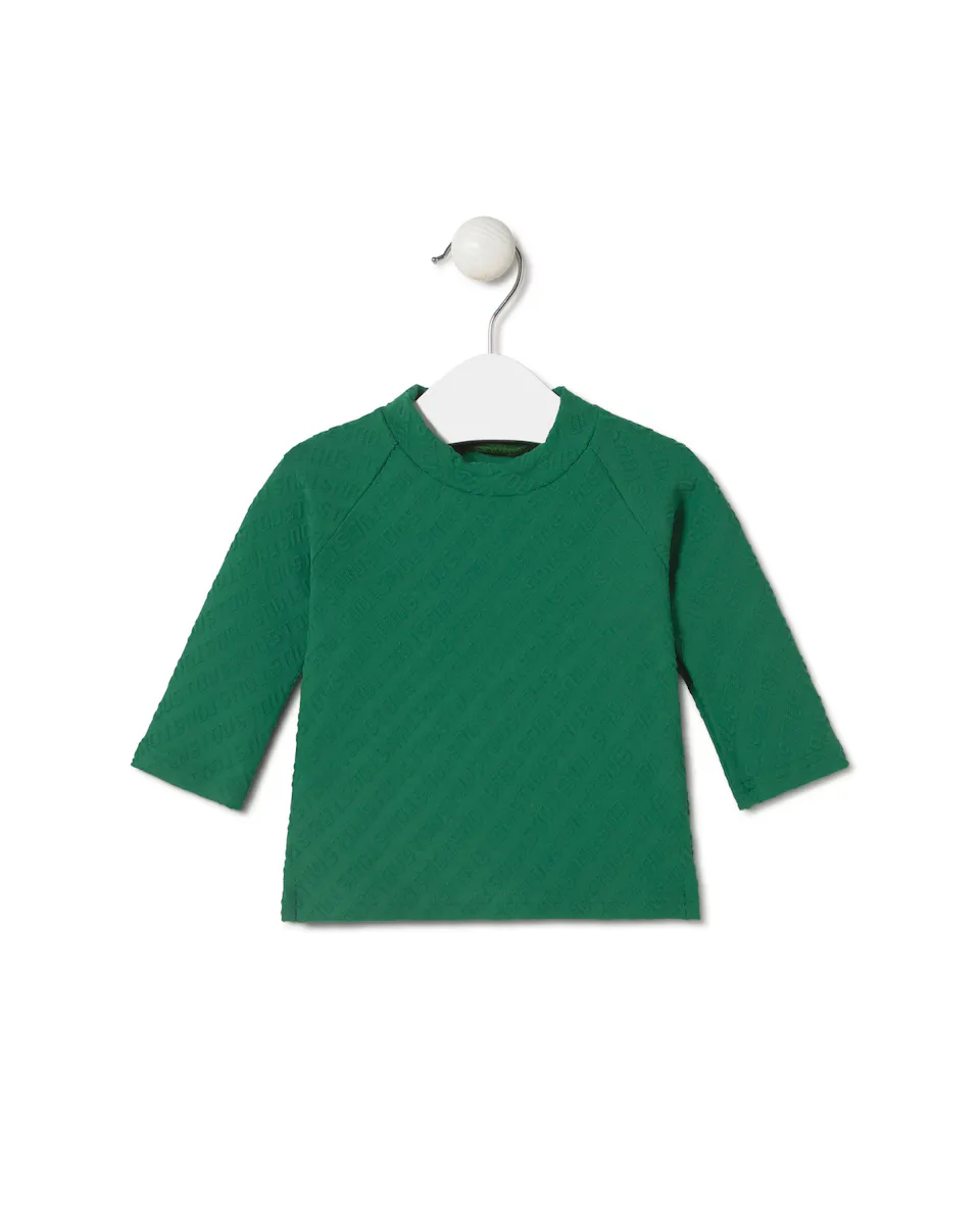 Детская пляжная футболка с жаккардовым логотипом Tous, зеленый
Детская пляжная футболка с жаккардовым логотипом Tous, зеленый