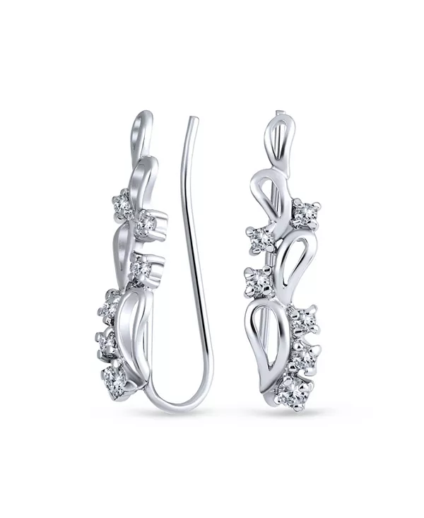 Модные серьги-каффы с завитками в форме листьев, с подвесками на хрящ, с фианитами, позолоченные в 14 карат, стерлинговое серебро Bling Jewelry, silver
Модные серьги-каффы с завитками в форме листьев, с подвесками на хрящ, с фианитами, позолоченные в 14 карат, стерлинговое серебро Bling Jewelry, silver