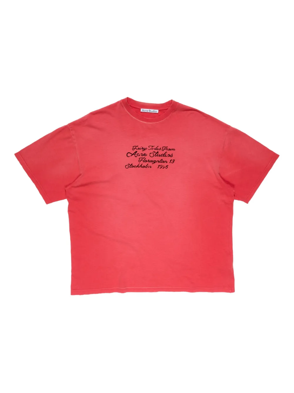 Футболка из хлопка с надписью Acne Studios, красный
Футболка из хлопка с надписью Acne Studios, красный