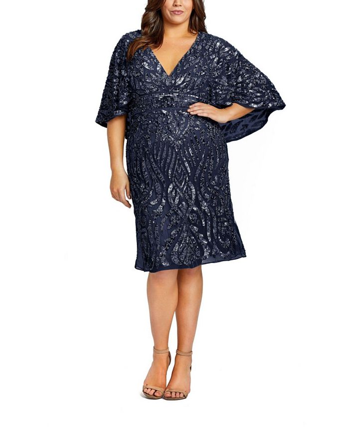 Коктейльное платье с рукавами-накидкой и декором Mac Duggal, синий
Коктейльное платье с рукавами-накидкой и декором Mac Duggal, синий