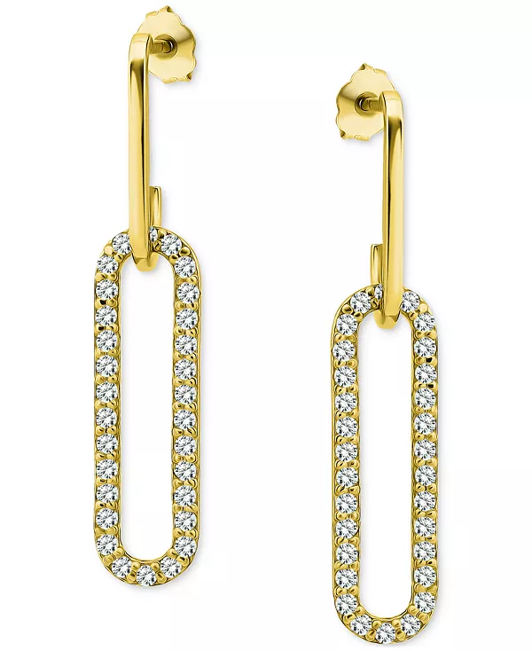 Серьги-Подвески в форме овальных скрепок из кубического циркония, эксклюзивно в Macy's Giani Bernini, gold
Серьги-Подвески в форме овальных скрепок из кубического циркония, эксклюзивно в Macy's Giani Bernini, gold