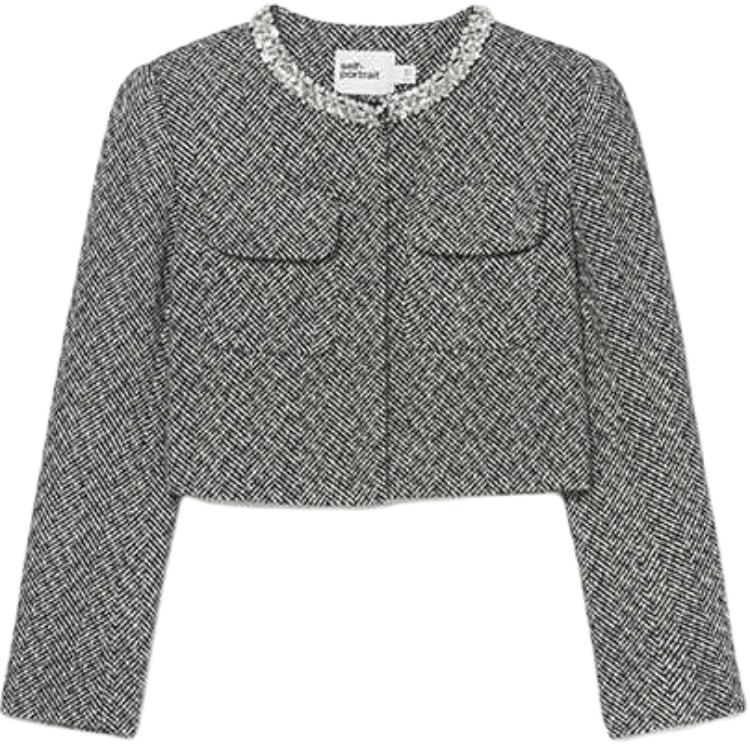 Self-portrait Елочка куртка, Gray Mixed Color
Self-portrait Елочка куртка, Gray Mixed Color