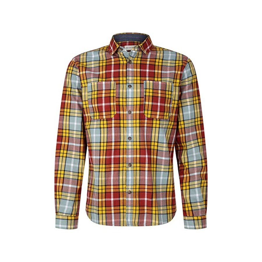 Клетчатая рубашка TOM TAILOR Men + Regular fit Button Up Shirt, разноцветный
Клетчатая рубашка TOM TAILOR Men + Regular fit Button Up Shirt, разноцветный
