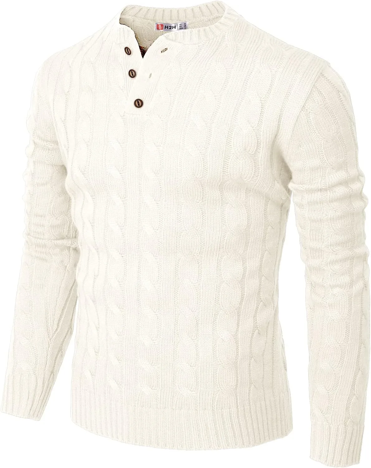 Мужской свитер H2H Casual Slim Fit с длинным рукавом и застежкой на пуговицах
Мужской свитер H2H Casual Slim Fit с длинным рукавом и застежкой на пуговицах