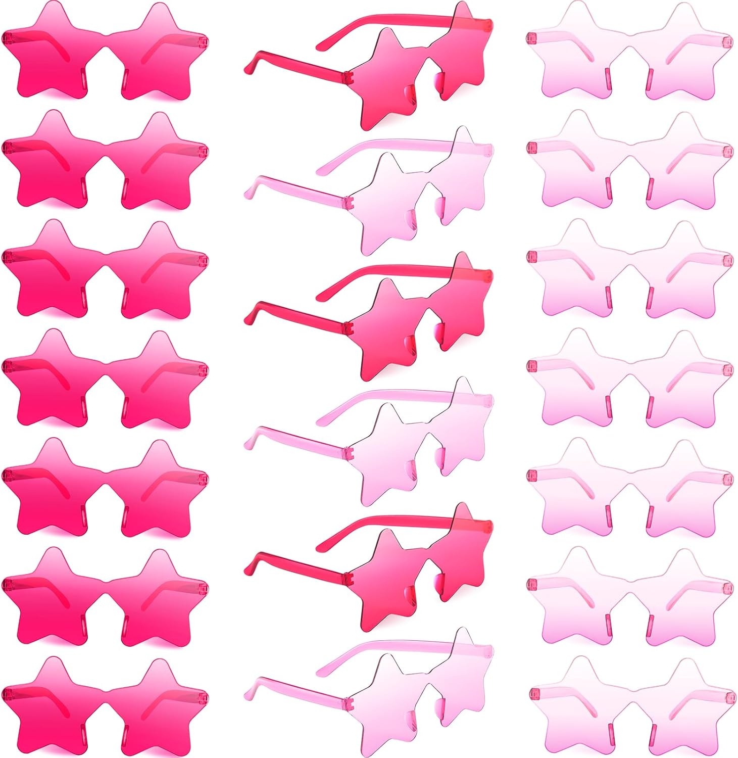 Набор из 10/20/30/40 солнцезащитных очков в форме звезды, без оправы, прозрачные, в форме пентаграммы, оптом, для вечеринок, для женщин (размер 40, розовый, ярко-розовый) BOUBONI, Pink, Hot Pink
Набор из 10/20/30/40 солнцезащитных очков в форме звезды, без оправы, прозрачные, в форме пентаграммы, оптом, для вечеринок, для женщин (размер 40, розовый, ярко-розовый) BOUBONI, Pink, Hot Pink