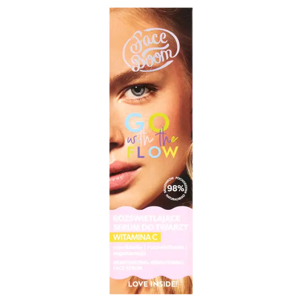 Осветляющая сыворотка для лица, 25 мл Faceboom Go with the flow
Осветляющая сыворотка для лица, 25 мл Faceboom Go with the flow