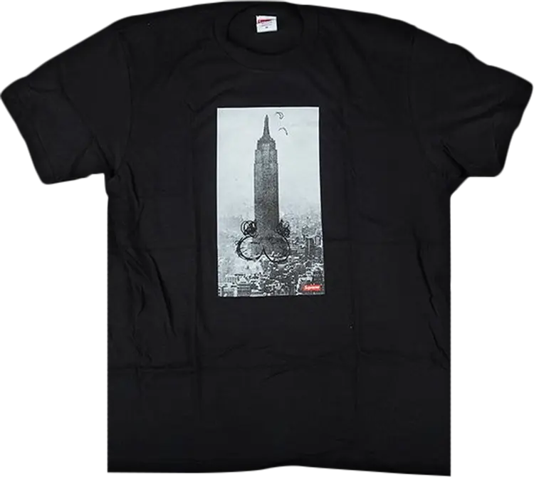 Футболка Supreme Mike Kelley The Empire State Building T-Shirt 'Black', черный 
Футболка Supreme Mike Kelley The Empire State Building T-Shirt 'Black', черный
