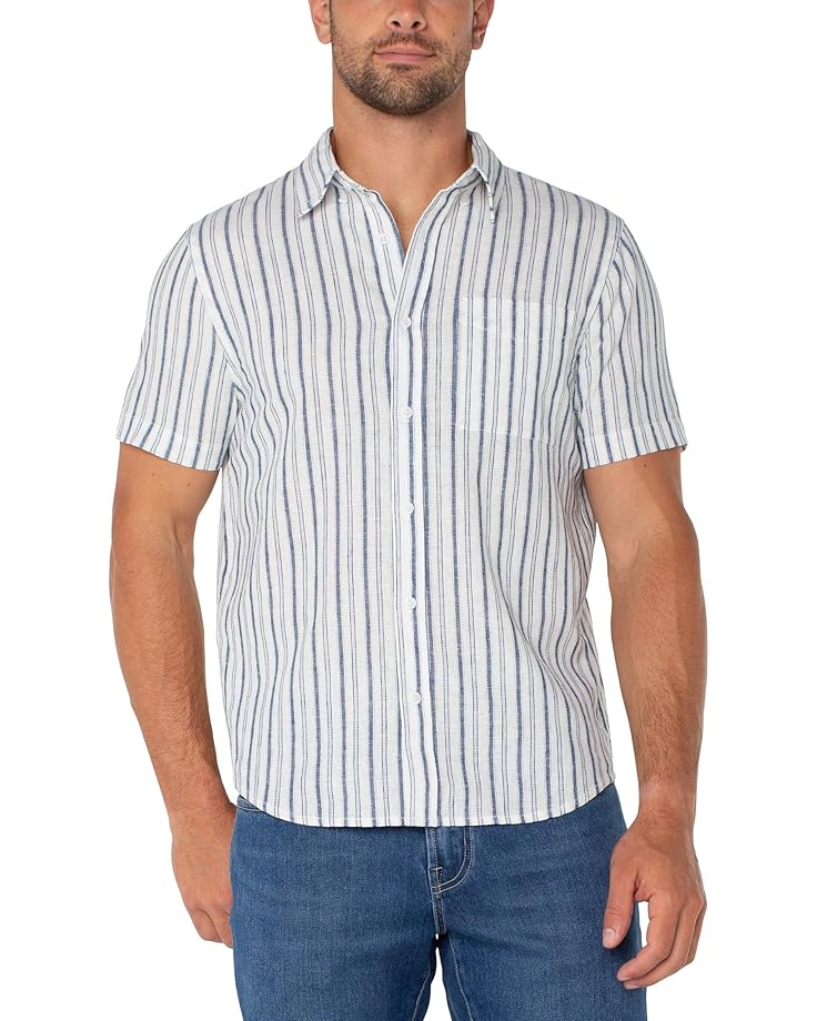 Рубашка Liverpool Los Angeles Short Sleeve Button Up Shirt, цвет White/Navy
Рубашка Liverpool Los Angeles Short Sleeve Button Up Shirt, цвет White/Navy