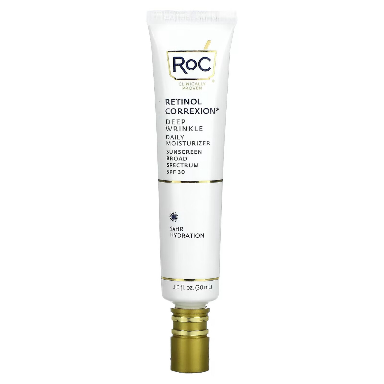 RoC, Retinol Correxion, ежедневное увлажняющее средство против глубоких морщин, SPF 30, 30 мл (1 жидк. Унция)
RoC, Retinol Correxion, ежедневное увлажняющее средство против глубоких морщин, SPF 30, 30 мл (1 жидк. Унция)