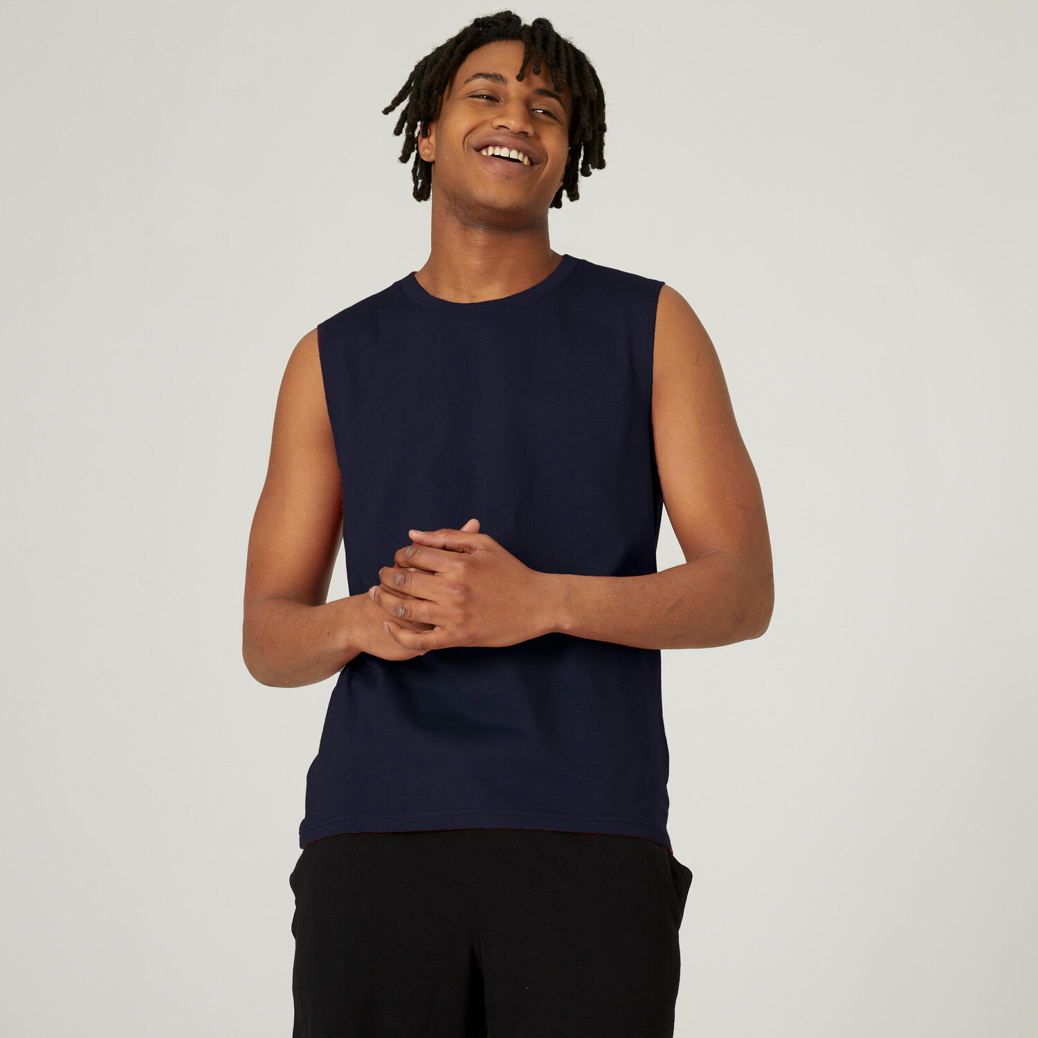 Майка Fitness 500 круглая горловина прямого кроя хлопок эластичная мужская белая DOMYOS, белый
Майка Fitness 500 круглая горловина прямого кроя хлопок эластичная мужская белая DOMYOS, белый