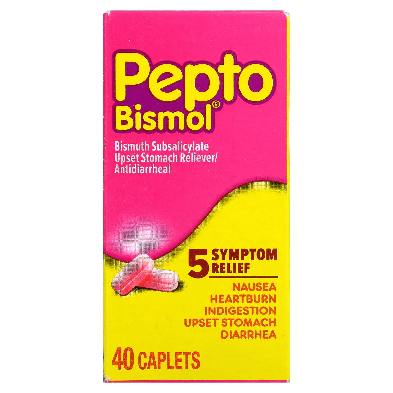 Pepto Bismol, Пепто бисмол, 40 капсул
Pepto Bismol, Пепто бисмол, 40 капсул
