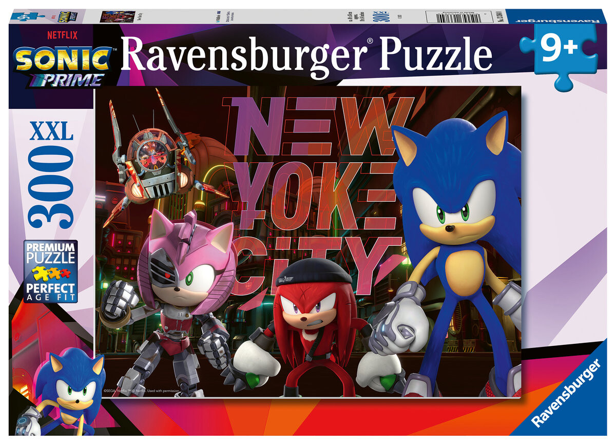 Ravensburger, 2D пазл для детей, XXL, Sonic Prime, 300 шт.
Ravensburger, 2D пазл для детей, XXL, Sonic Prime, 300 шт.
