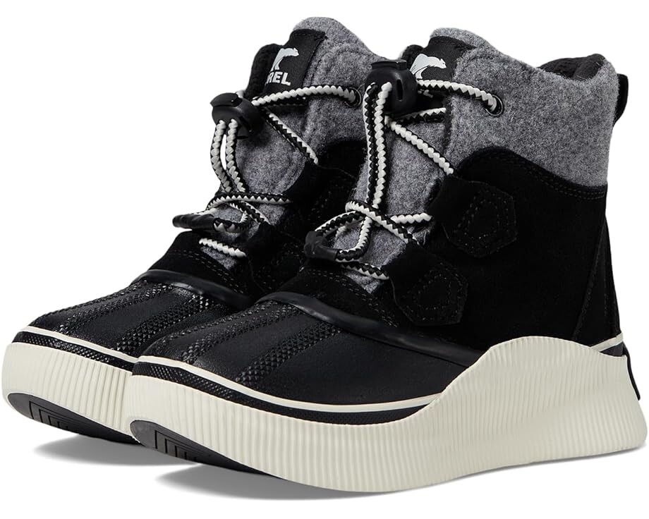 Ботинки SOREL Kids Out N About IV Chillz WP, цвет Black/Chalk 
Ботинки SOREL Kids Out N About IV Chillz WP, цвет Black/Chalk