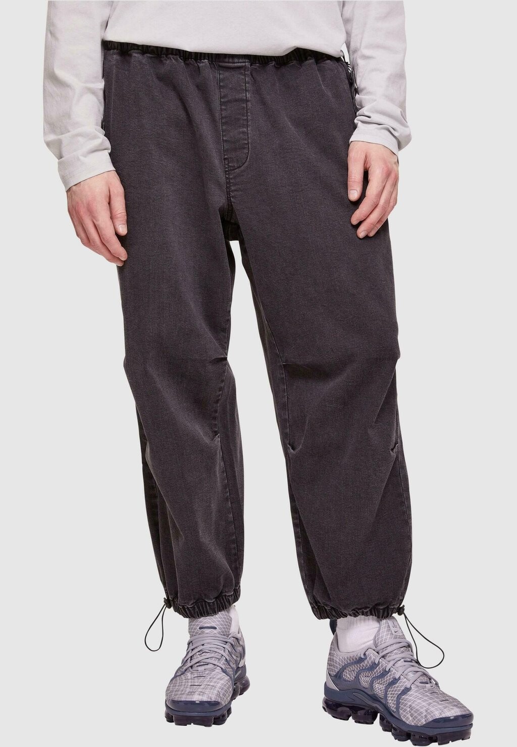 Мешковатые джинсы Urban Classics, черный, стираный 
Мешковатые джинсы Urban Classics, черный, стираный