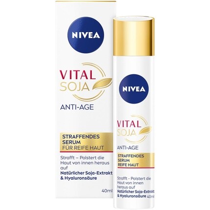 NIVEA VITAL Соевая антивозрастная укрепляющая сыворотка для зрелой кожи 40 мл
NIVEA VITAL Соевая антивозрастная укрепляющая сыворотка для зрелой кожи 40 мл