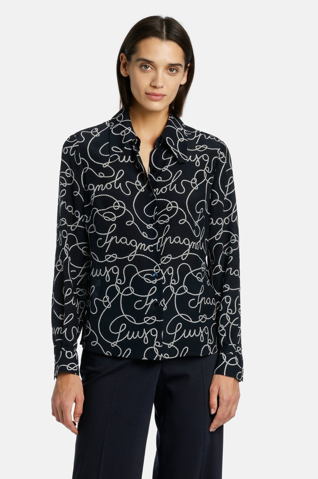 Блузка на пуговицах BALESTRA Luisa Spagnoli, синий
Блузка на пуговицах BALESTRA Luisa Spagnoli, синий