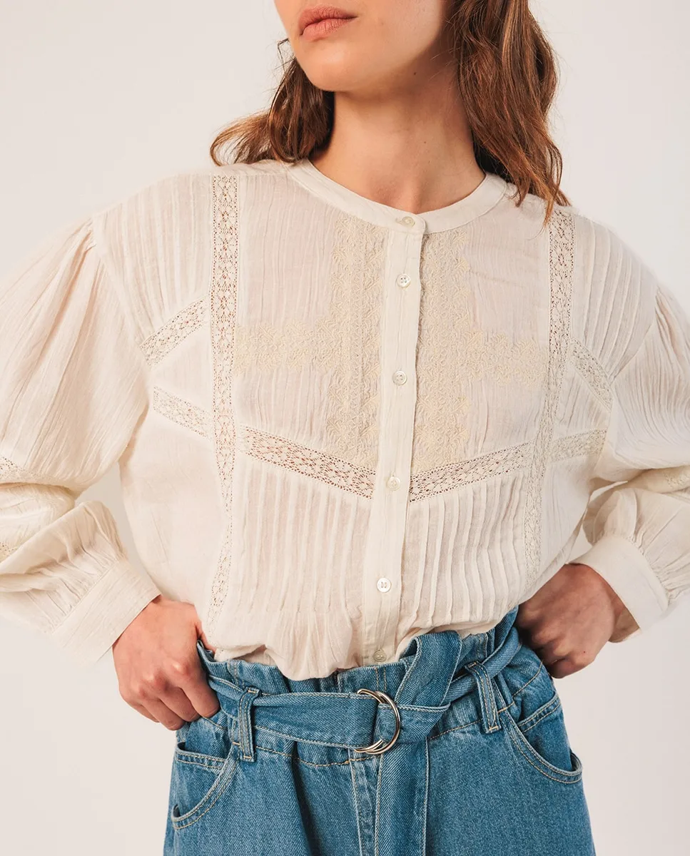 Женская рубашка с длинным рукавом и круглым вырезом Indi & Cold, белый
Женская рубашка с длинным рукавом и круглым вырезом Indi & Cold, белый