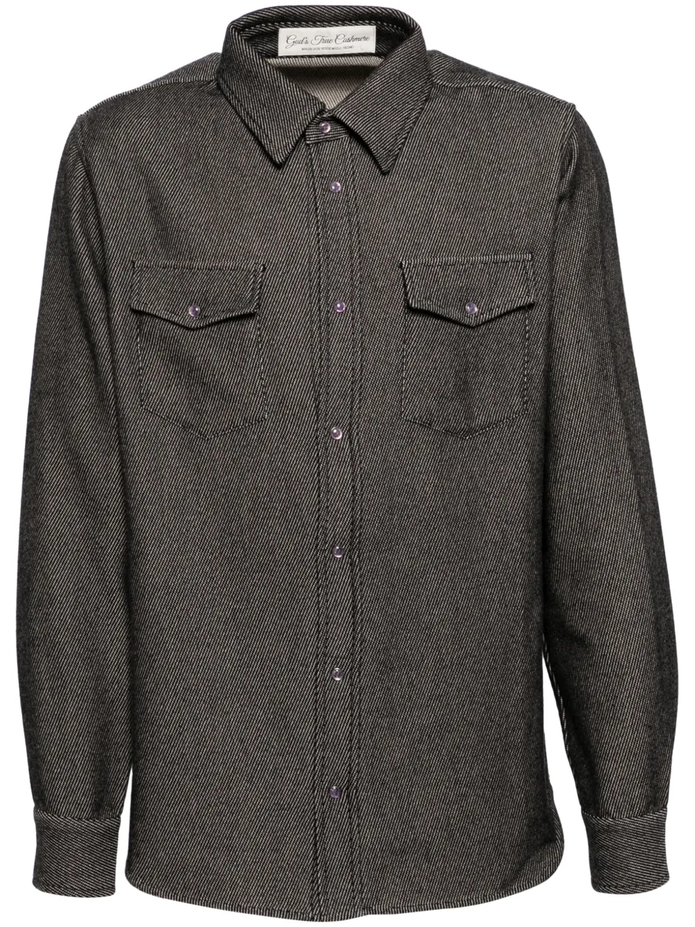 Рубашка с длинными рукавами GOD'S TRUE CASHMERE, черный 
Рубашка с длинными рукавами GOD'S TRUE CASHMERE, черный