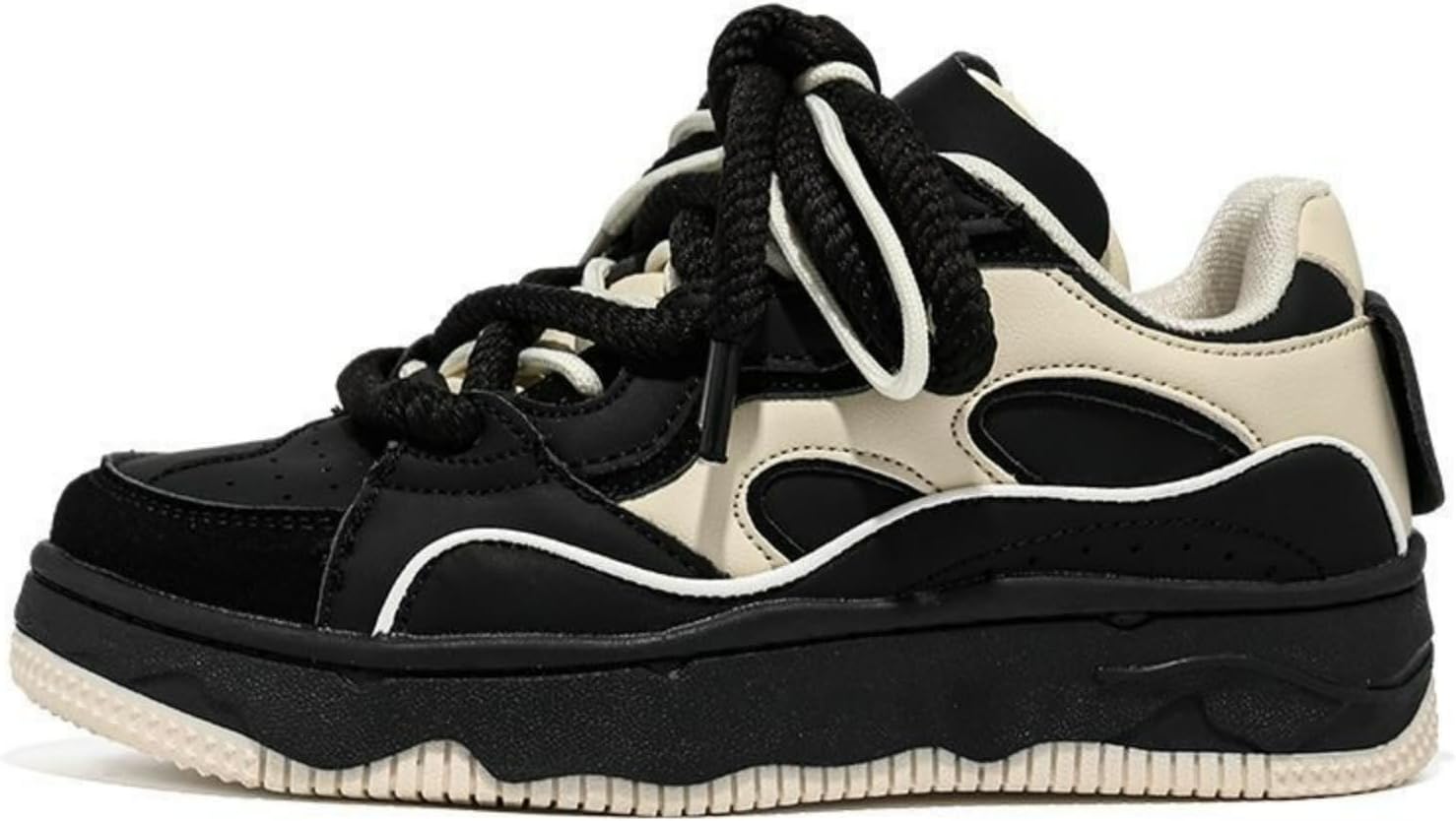 Ретро-модные массивные кроссовки для женщин и мужчин в стиле Y2K на платформе, в стиле «папиных кроссовок», повседневные спортивные, белые и черные Macefil
Ретро-модные массивные кроссовки для женщин и мужчин в стиле Y2K на платформе, в стиле «папиных кроссовок», повседневные спортивные, белые и черные Macefil