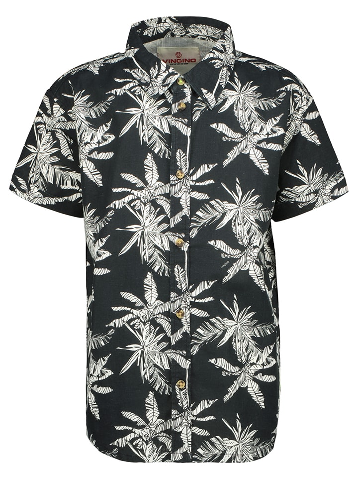 Рубашка Vingino, черный/белый 
Рубашка Vingino, черный/белый