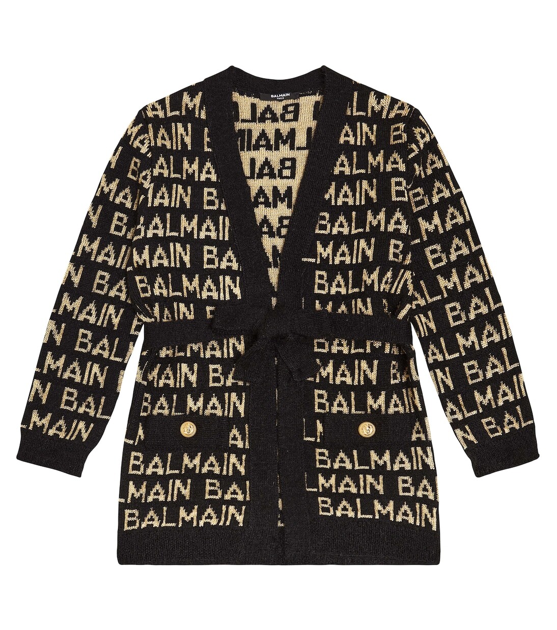 Кардиган интарсия Balmain Kids, черный
Кардиган интарсия Balmain Kids, черный
