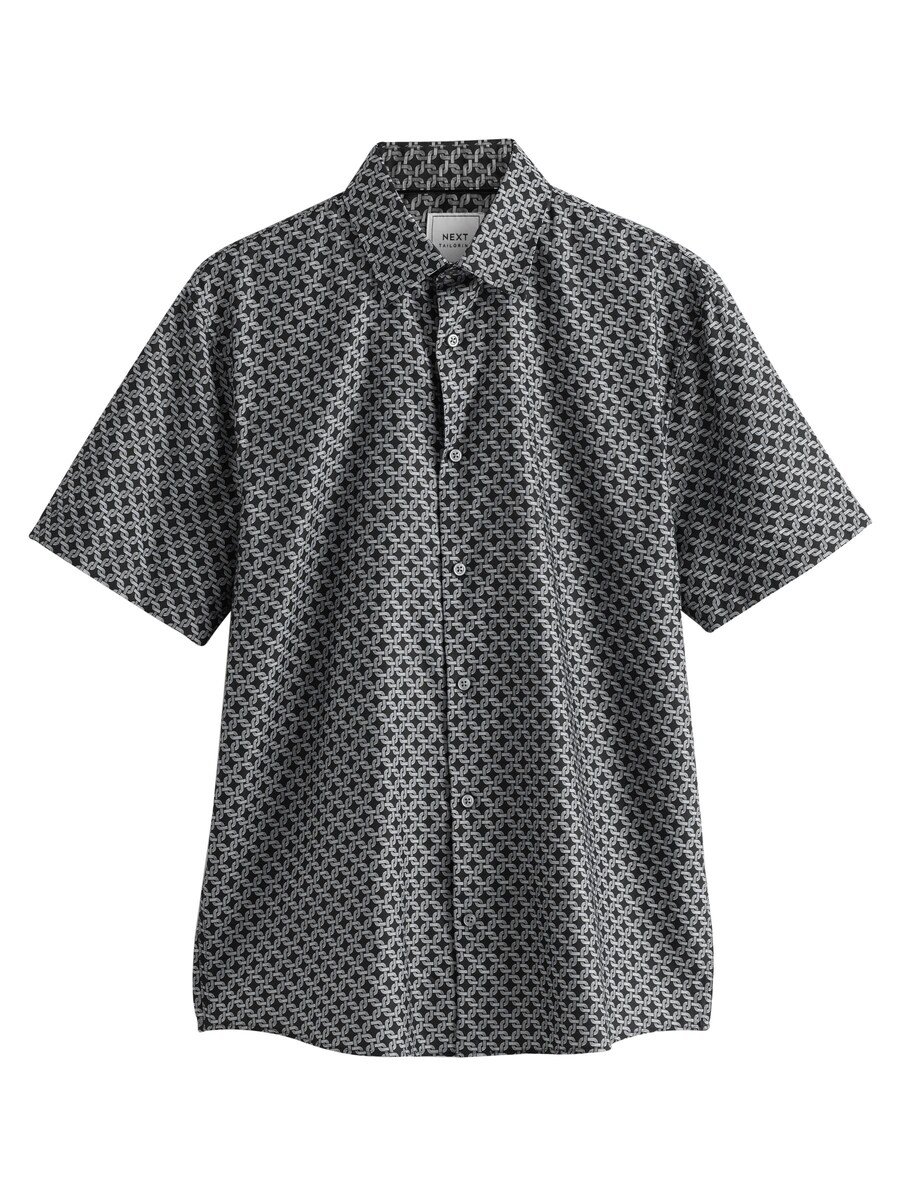 Рубашка на пуговицах классического кроя Next, черный 
Рубашка на пуговицах классического кроя Next, черный