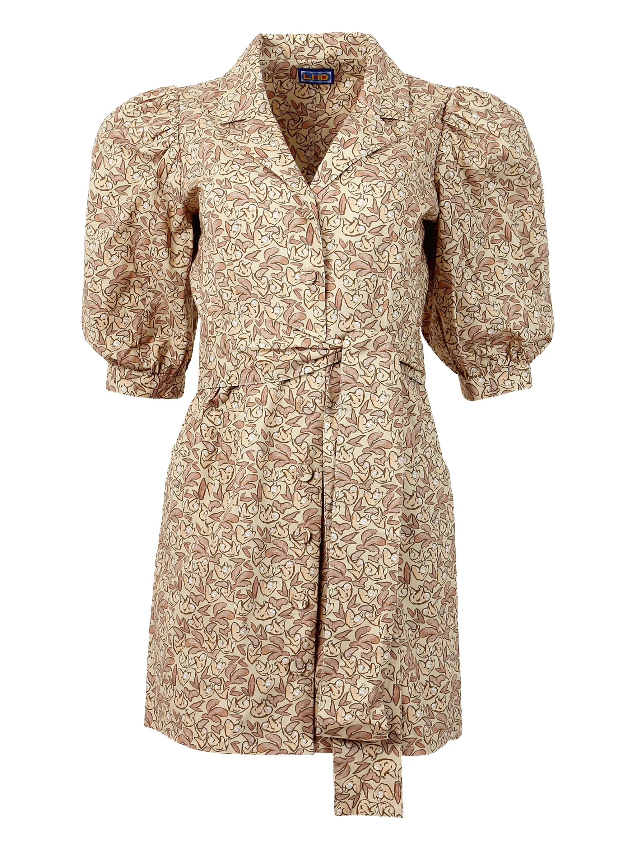 Платье Casitas с объемными рукавами и поясом Lhd, бежевый
Платье Casitas с объемными рукавами и поясом Lhd, бежевый