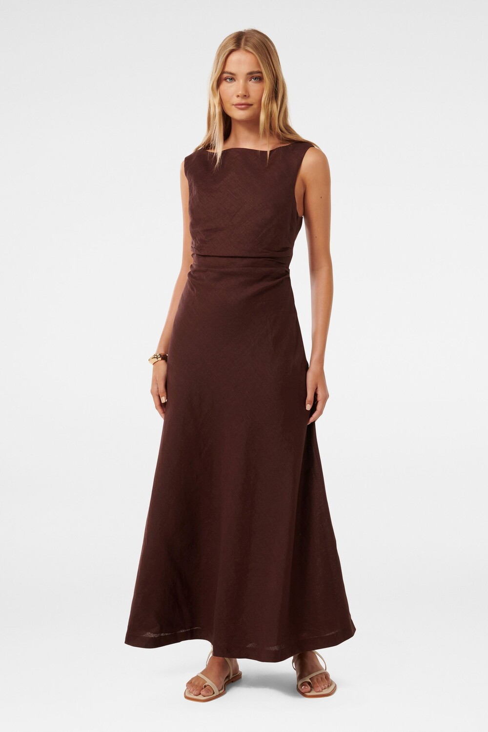 Дешевое платье из чистого льна Forever New, коричневый
Дешевое платье из чистого льна Forever New, коричневый