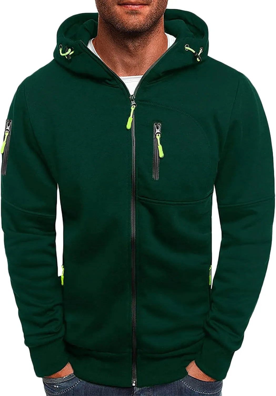 Толстовка с капюшоном для мужчин 2025, легкая, на молнии, с длинным рукавом и карманами на молнии
Толстовка с капюшоном для мужчин 2025, легкая, на молнии, с длинным рукавом и карманами на молнии
