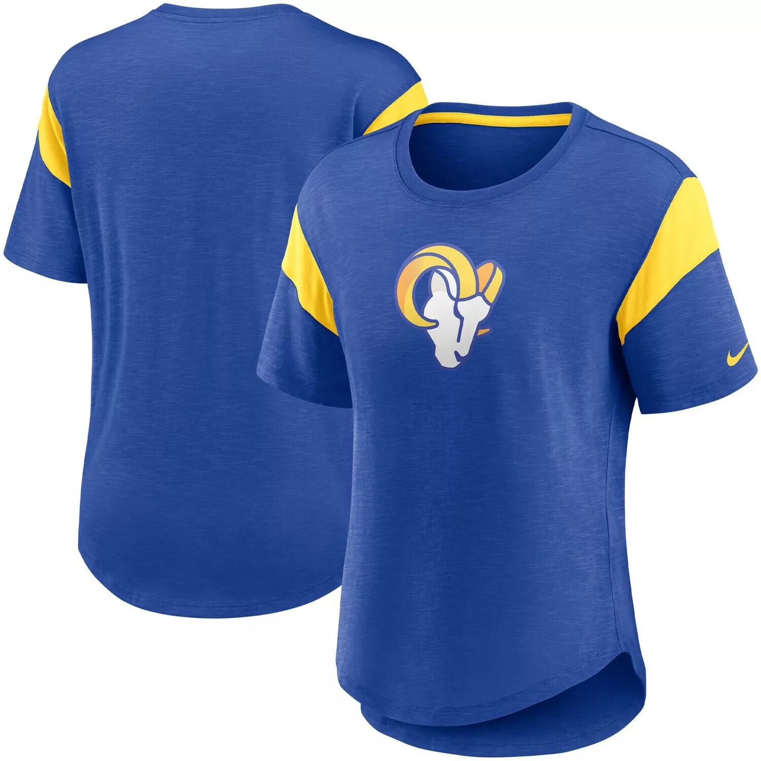 Женская модная футболка с логотипом Nike Heather Royal Los Angeles Rams Primary Nike
Женская модная футболка с логотипом Nike Heather Royal Los Angeles Rams Primary Nike