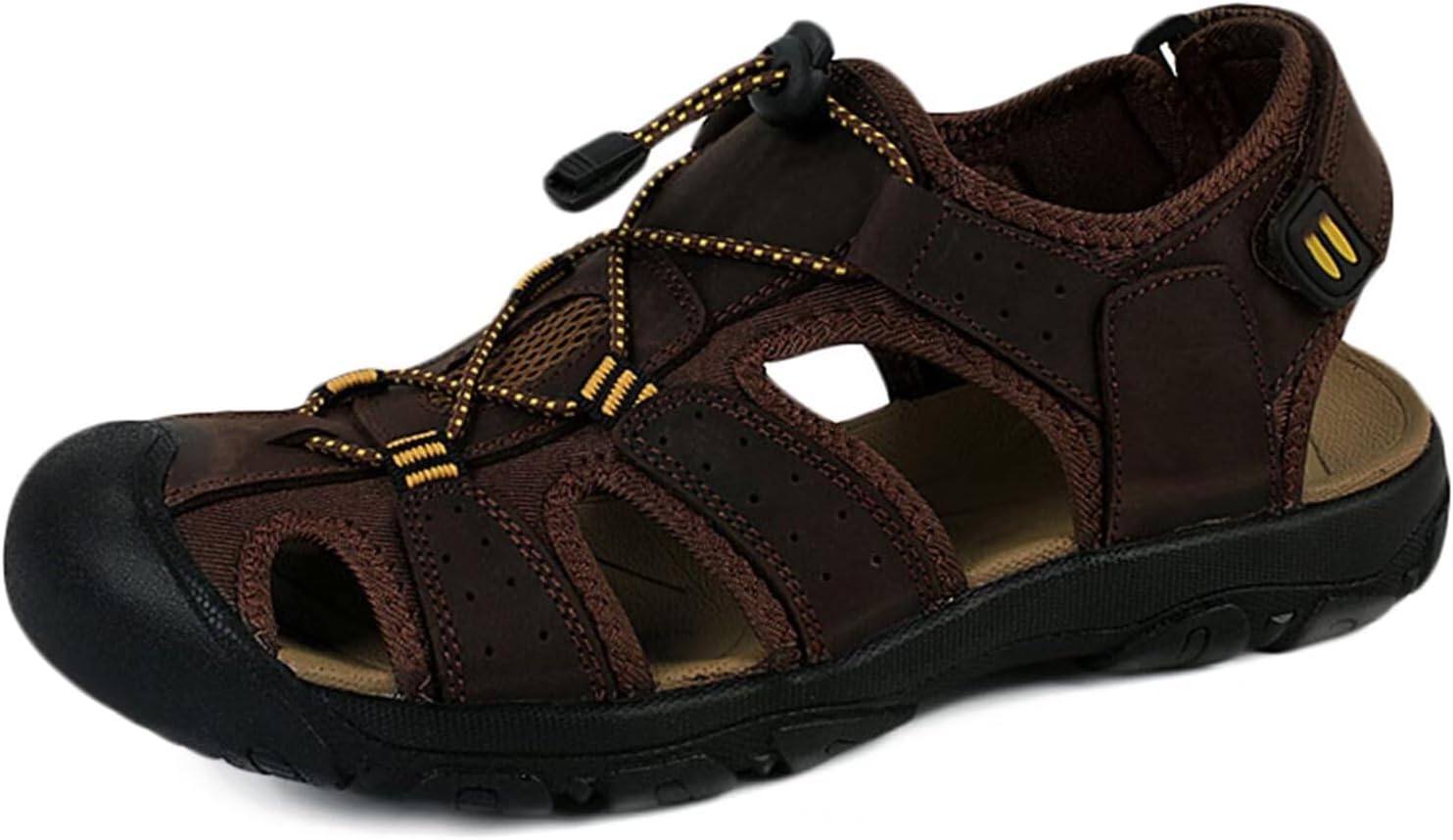 Мужские летние повседневные сандалии HNVAVQ, кожаные с закрытым носком, противоскользящие пляжные сандалии, водонепроницаемые рыболовные туфли, A-2
Мужские летние повседневные сандалии HNVAVQ, кожаные с закрытым носком, противоскользящие пляжные сандалии, водонепроницаемые рыболовные туфли, A-2