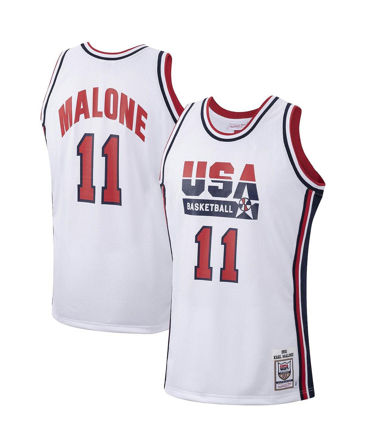 Мужская футболка karl malone white usa basketball authentic 1992 года Mitchell & Ness, белый
Мужская футболка karl malone white usa basketball authentic 1992 года Mitchell & Ness, белый