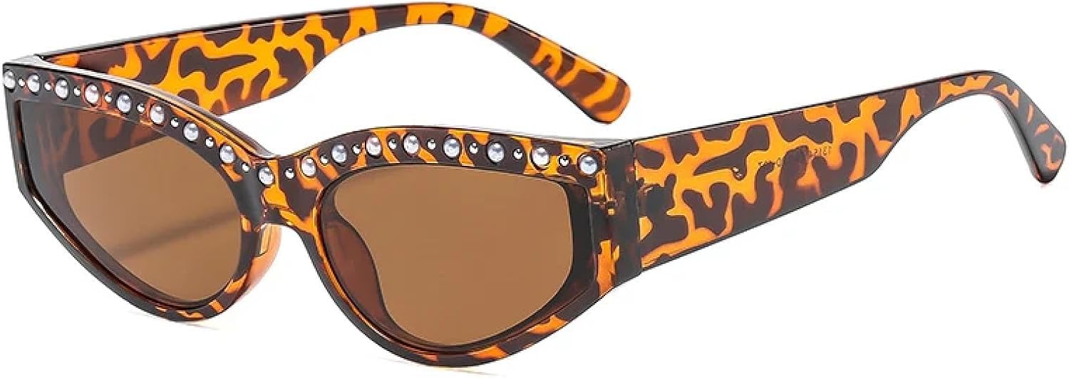 Стильные солнцезащитные очки в форме «кошачий глаз» с бриллиантами, в маленькой оправе, для женщин и мужчин, модные, класса люкс, для путешествий и вождения, с защитой от УФ-излучения UV400 TKKTLLT, Leopard Brown
Стильные солнцезащитные очки в форме «кошачий глаз» с бриллиантами, в маленькой оправе, для женщин и мужчин, модные, класса люкс, для путешествий и вождения, с защитой от УФ-излучения UV400 TKKTLLT, Leopard Brown