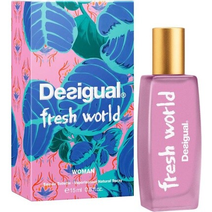 Туалетная вода Desigual Fresh World, 15 мл, спрей
Туалетная вода Desigual Fresh World, 15 мл, спрей