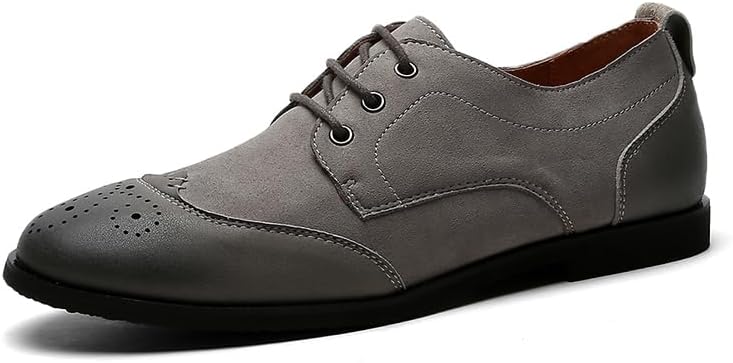 Мужские броги из замши и кожи с шнуровкой, оксфорды, повседневные, с кальными носками, деловые, для вечеринок, формальные дерби Igzbibg, серый
Мужские броги из замши и кожи с шнуровкой, оксфорды, повседневные, с кальными носками, деловые, для вечеринок, формальные дерби Igzbibg, серый