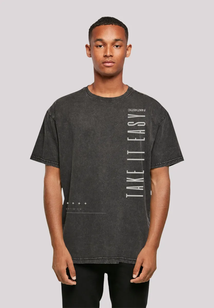 F4NT4STIC Футболка "Take It Easy Text", принт, черный
F4NT4STIC Футболка "Take It Easy Text", принт, черный