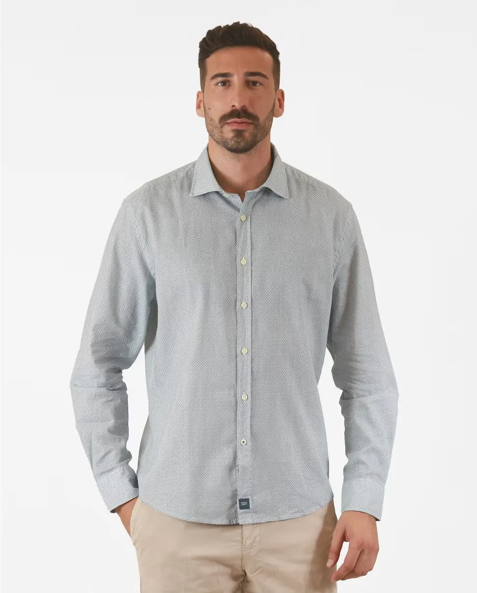 Мужская повседневная мягкая облегающая рубашка Cornucopia синего цвета Wickett Jones, синий
Мужская повседневная мягкая облегающая рубашка Cornucopia синего цвета Wickett Jones, синий