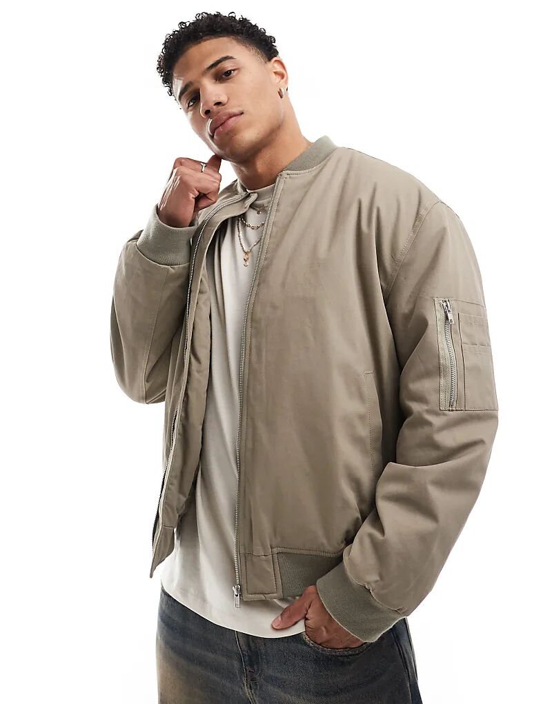 Куртка-бомбер свободного кроя с карманами коричневого цвета ASOS DESIGN, Коричневый, Куртка-бомбер свободного кроя с карманами коричневого цвета ASOS DESIGN
Куртка-бомбер свободного кроя с карманами коричневого цвета ASOS DESIGN, Коричневый, Куртка-бомбер свободного кроя с карманами коричневого цвета ASOS DESIGN