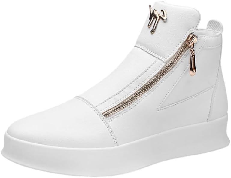 Мужские модные высокие кроссовки - верх из кожи, толстая подошва, противоскользящие и стойкие к износу, подходят для активного отдыха на улице и повседневной носки Fmshi, белый
Мужские модные высокие кроссовки - верх из кожи, толстая подошва, противоскользящие и стойкие к износу, подходят для активного отдыха на улице и повседневной носки Fmshi, белый