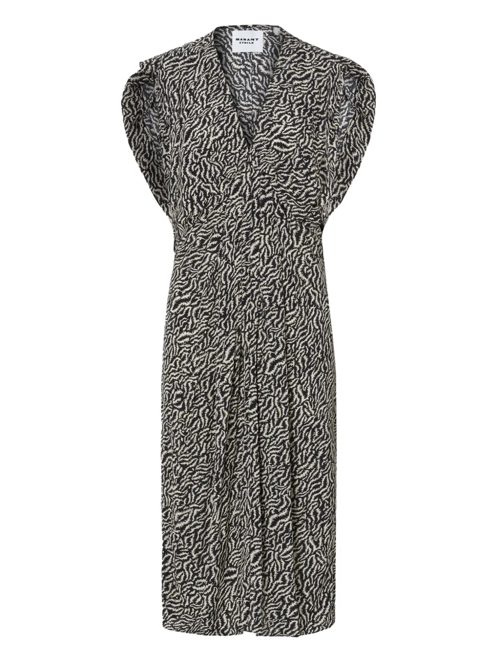 Платье с плиссированными рукавами и воланами ISABEL MARANT, черный
Платье с плиссированными рукавами и воланами ISABEL MARANT, черный