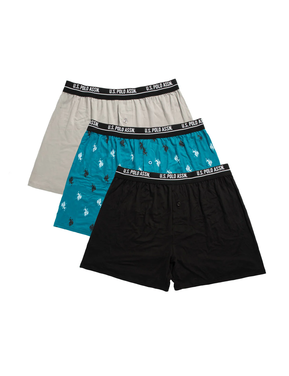 Комплект трусов U.S. Polo Assn Knit Boxer, 3 шт., серый/синий/черный
Комплект трусов U.S. Polo Assn Knit Boxer, 3 шт., серый/синий/черный