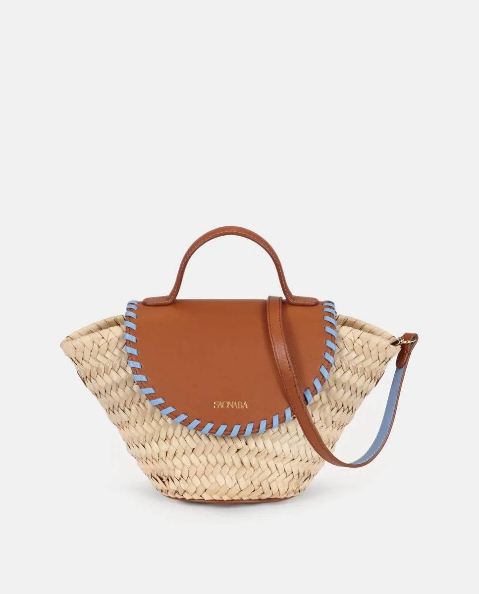 Мини-сумка-корзинка и черезплечная сумка SAONARA из натуральной кожи карамельного и пальмово-голубого цветов Saonara, коричневый
Мини-сумка-корзинка и черезплечная сумка SAONARA из натуральной кожи карамельного и пальмово-голубого цветов Saonara, коричневый