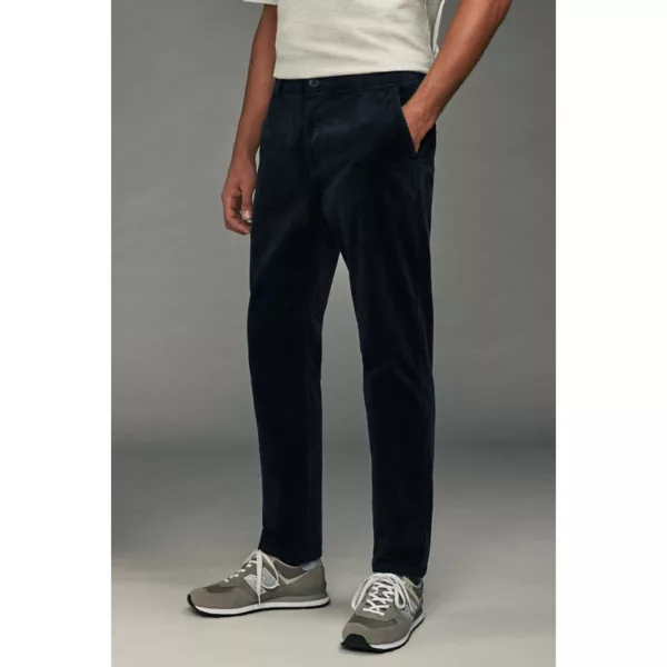 Мужские бежево-коричневые узкие брюки чино из вельвета Next, синий 
Мужские бежево-коричневые узкие брюки чино из вельвета Next, синий