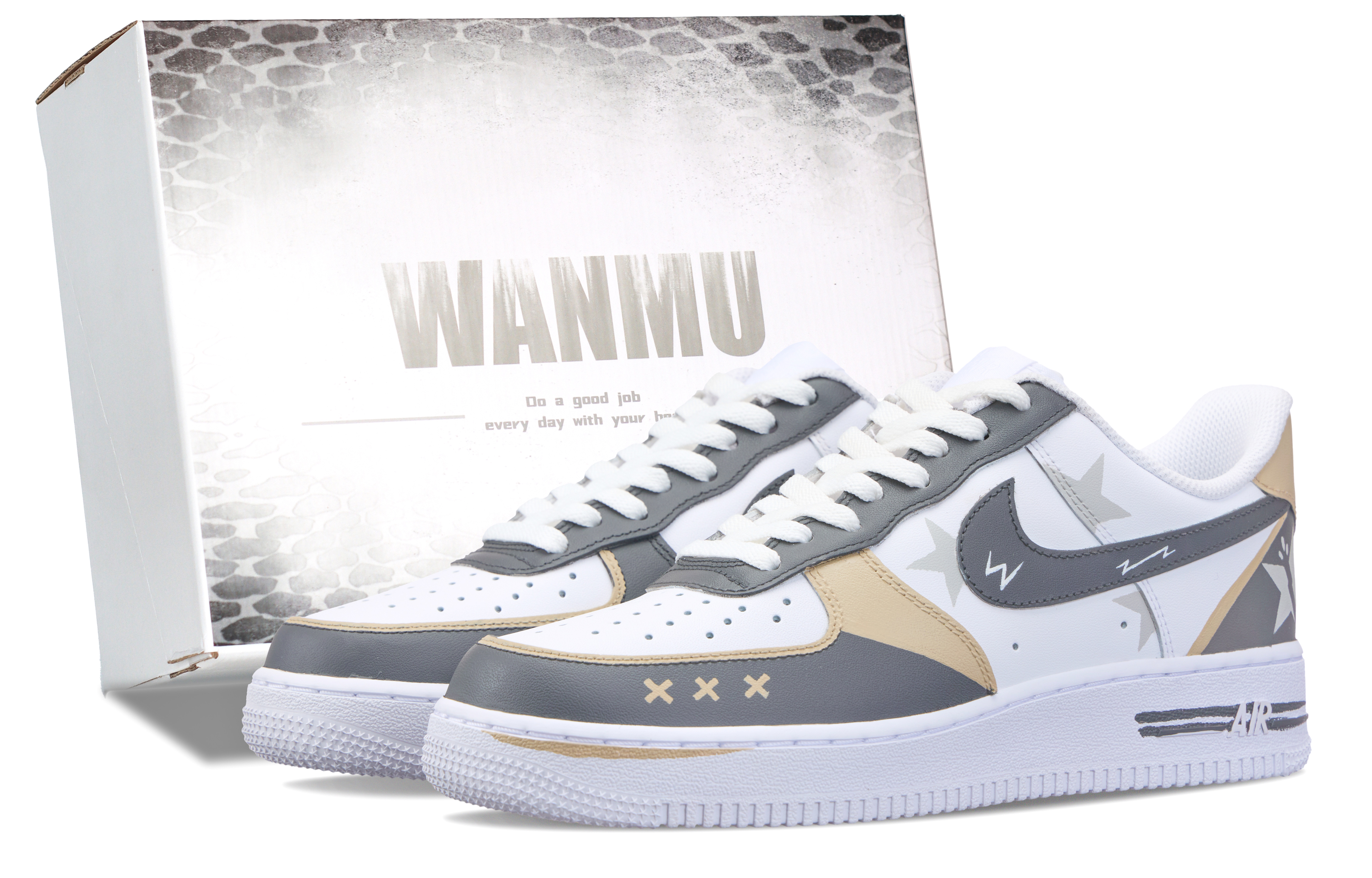 Nike Кроссовки для скейтбординга Air Force 1 Campus Star с противоскользящим покрытием, износостойкие, белые, серые
Nike Кроссовки для скейтбординга Air Force 1 Campus Star с противоскользящим покрытием, износостойкие, белые, серые